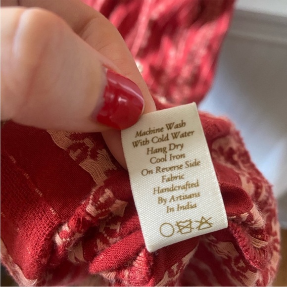 Christy Dawn Hibiscus Zinnia Stripe Dawn Dress M - Picture 6 of 8